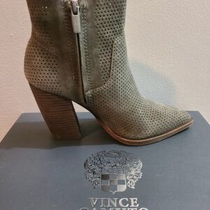 Vince Camuto Women's Perforated Heeled Boots